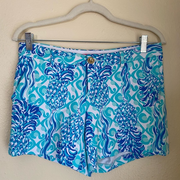 Lilly Pulitzer 5” Callahan Stretch Knit Short in Bennet Blue - Picture 1 of 3